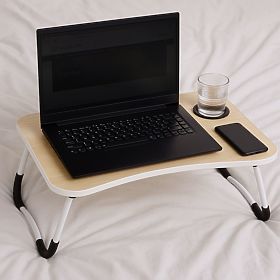 Összecsukható laptopállvány 60x40 cm lámpával és ventilátorral ModernHome, MODERNHOME