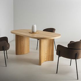 Ovális étkezőasztal Portofino, kőris