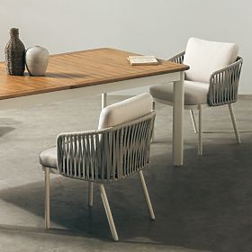 Porticato kerti szett, 211-300 cm-es kihúzható asztal + 12 szék, FSC akácfa, teak megjelenés