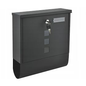 Postaláda újságtartóval horganyzott acélból