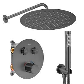 Rea Lungo Titan termosztátos falsík alatti zuhanykészlet + BOX, Rea