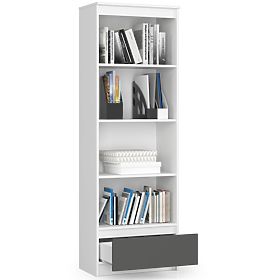 REGÁL R60 1SZ 4P CLP PK FEHÉR / SZÜRKE