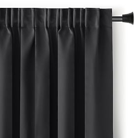 RESTILO BLACKOUT függöny fekete sál klasszikus stílus szalag anyag blackout 140x245