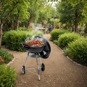 RUND kerti faszenes grill fekete