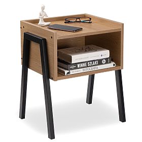 SKIVE MODERN OAK éjjeliszekrény