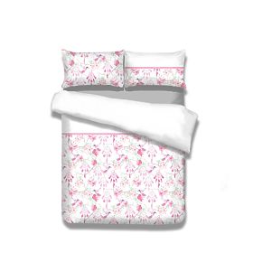 SNUGGY ágynemű fehér virágmintás 155x220*2+80x80*2 AmeliaHome
