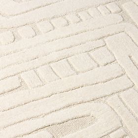 Sophia téglalap alakú szőnyeg, tuftált, pamut, krémszínű, Szőnyeg mérete: 120x180