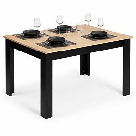 Téglalap alakú étkezőasztal 4 személy részére 120x80 cm sonoma tölgy ModernHome, MODERNHOME