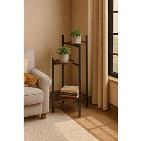 Virágállvány, dekoráció, 3 szintes, loft ModernHome, MODERNHOME